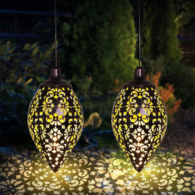Waterproof Solar Hanging Led Lantern Garden Decoration