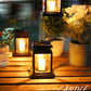 Solar European-Style Lantern Decoration for Garden with Led Atmospheric Candle Light