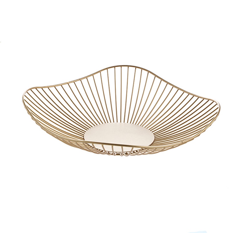 Modern Nordic Style Artsy Metal Fruit Plate