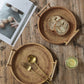 Handwoven Rattan Food Serving Tray