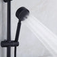 Black Stainless Steel High Pressure Wall Mounted Showerhead