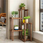 6 Tier Wooden Shelf for Flowers Indoor & Outdoor
