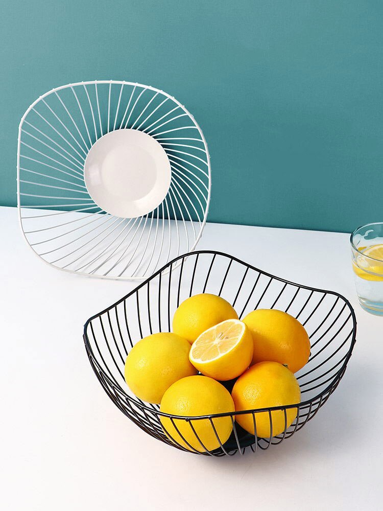 Modern Nordic Style Artsy Metal Fruit Plate