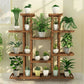 9 Tier Wooden Plant Stand for Indoors/Outdoors