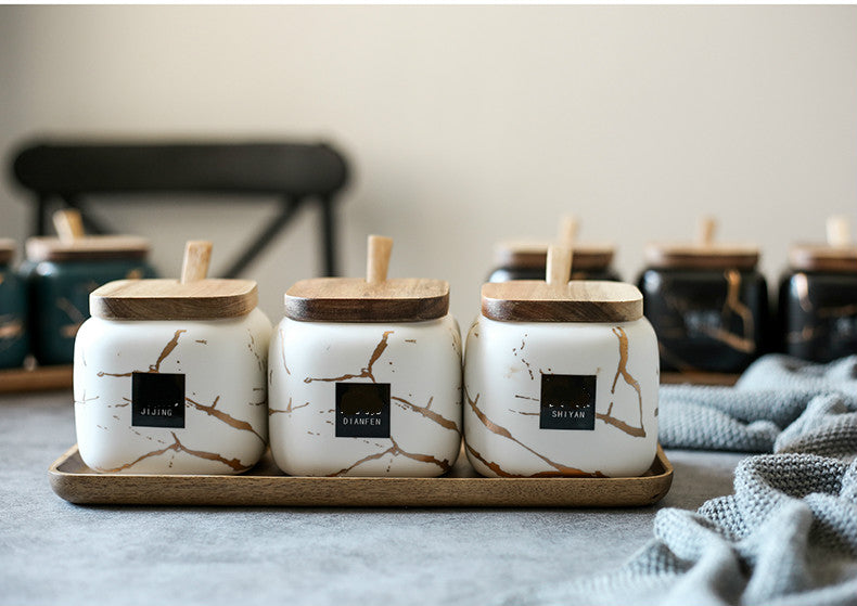 Nordic Style Ceramic Seasoning Containers