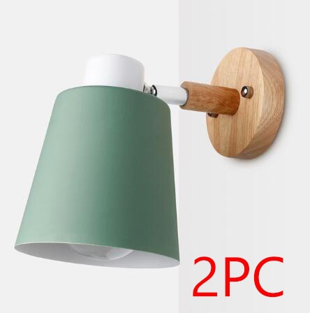 Nordic Style Aluminum Bedside Wall Lamps