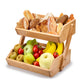 Bamboo 2 Tier Basket for Fruits & Vegetables