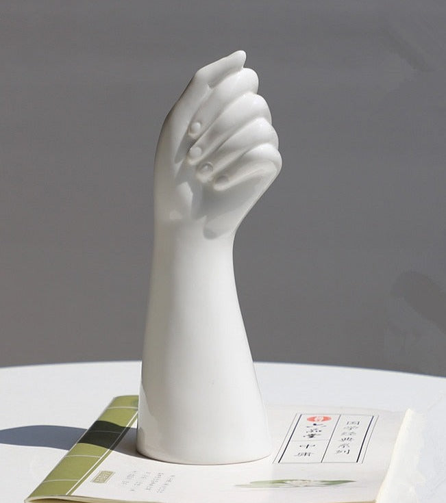 Ceramic Nordic Style Hand Shaped Vase