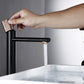 Bruss Signle Knurled Knob Bathroom Faucet