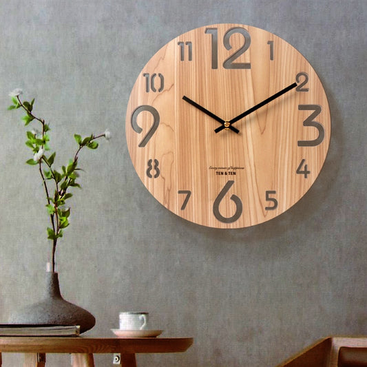 Modern Nordic Style Wooden Wall Clock