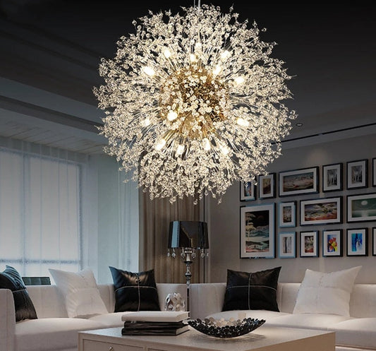 Modern Dimmable Hanging Chandelier LED Crystal