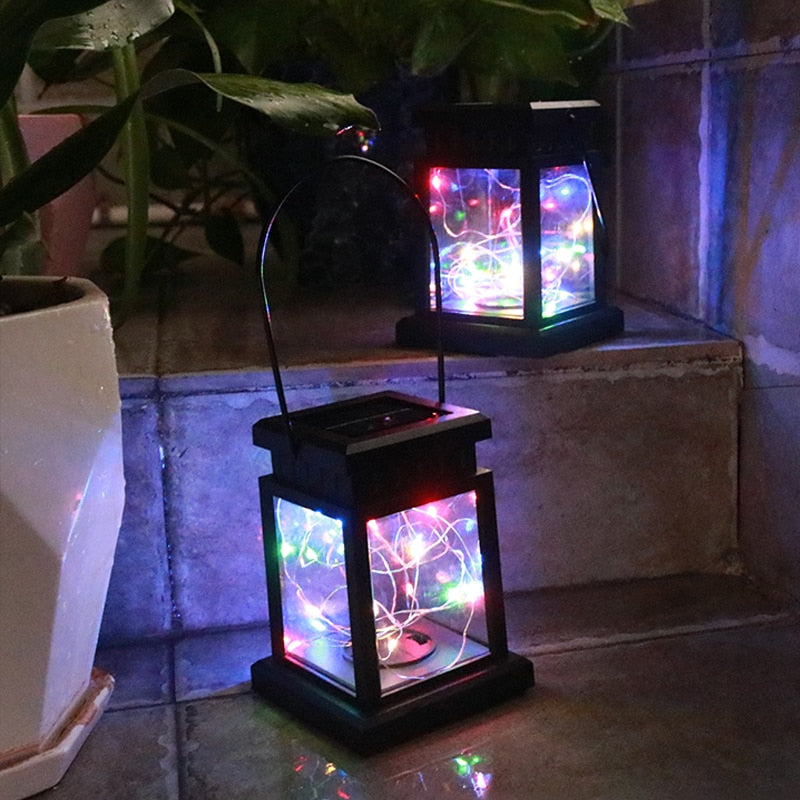 Waterproof Solar Lantern Garden Decoration with String of Lights