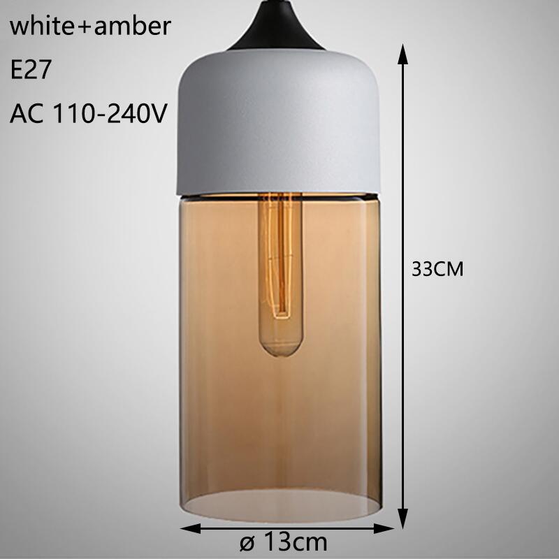 Modern Nordic Style Hanging Glass Pendant Lamp
