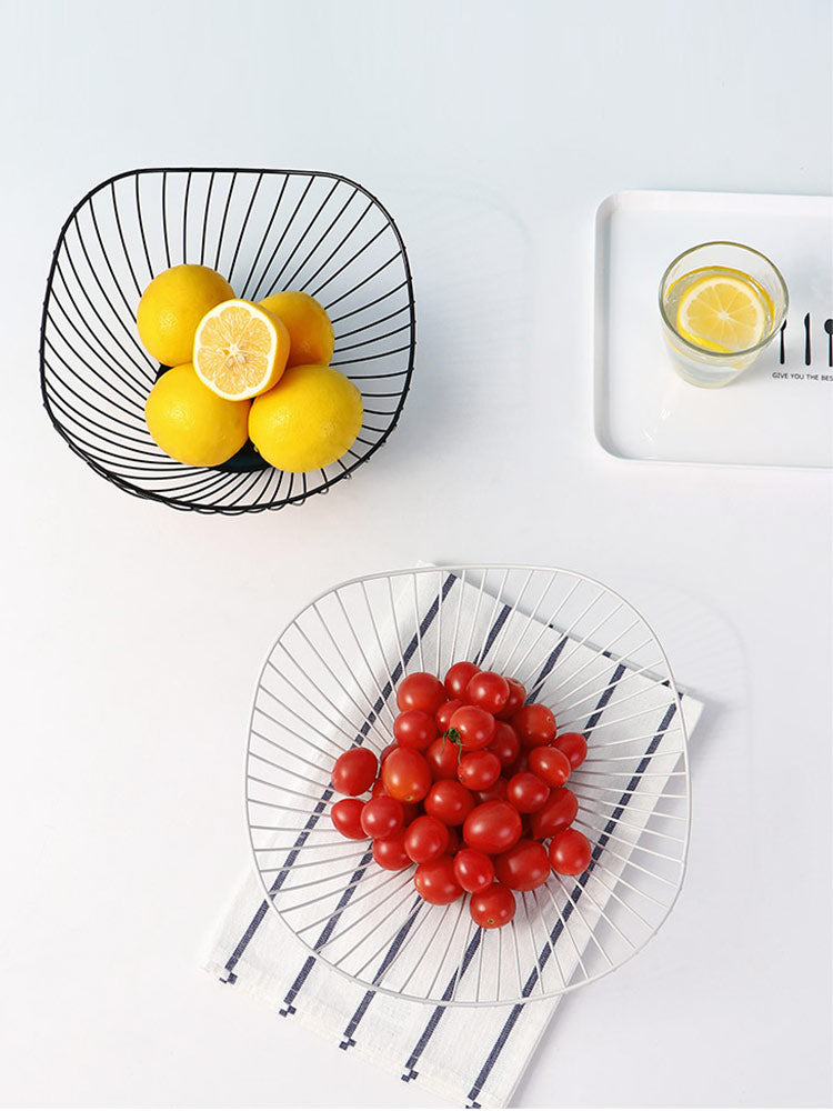 Modern Nordic Style Artsy Metal Fruit Plate