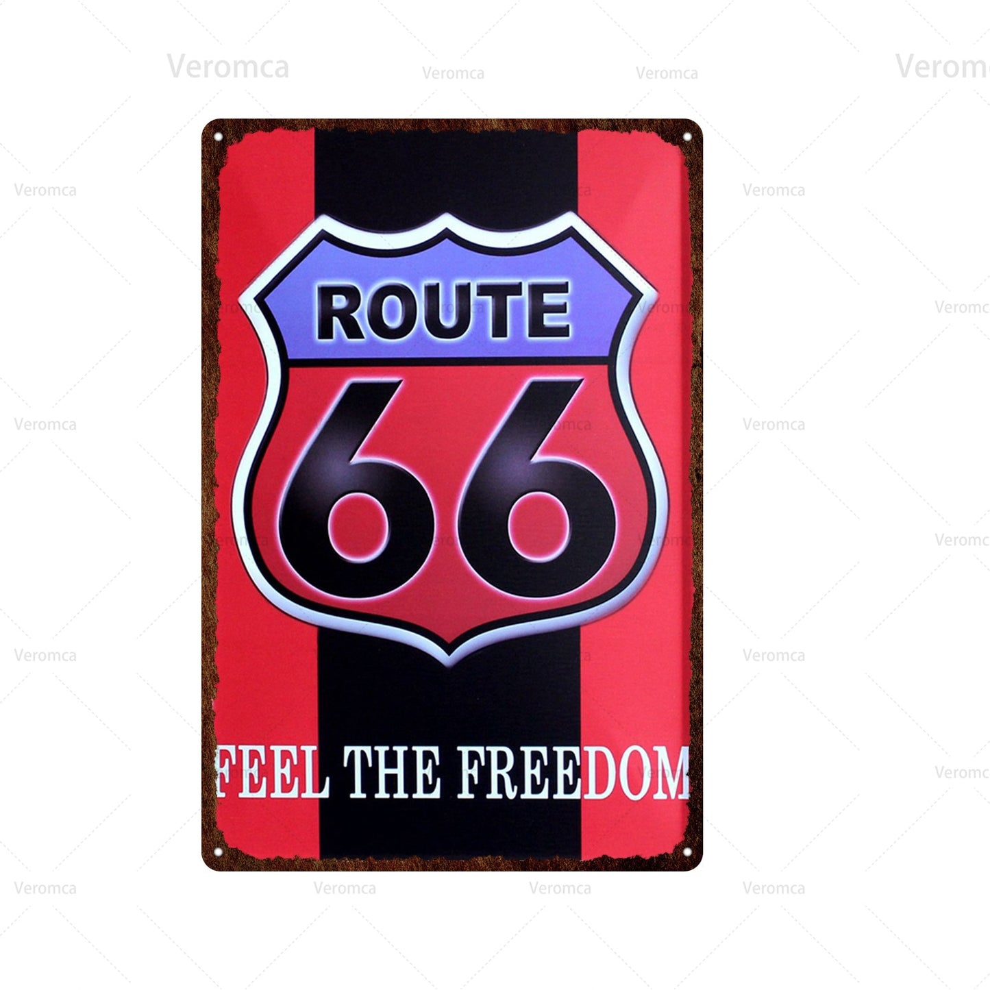 Metal Retro Route 66 Signs