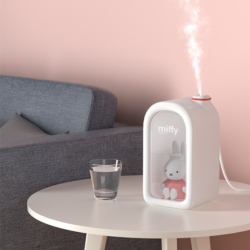 Cute Small Bedroom Humidifier with USB charging port 380ML
