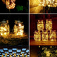 Waterproof Solar Mason Jar Indoor/Outdoor Decoration with Led Fairy Light Strings