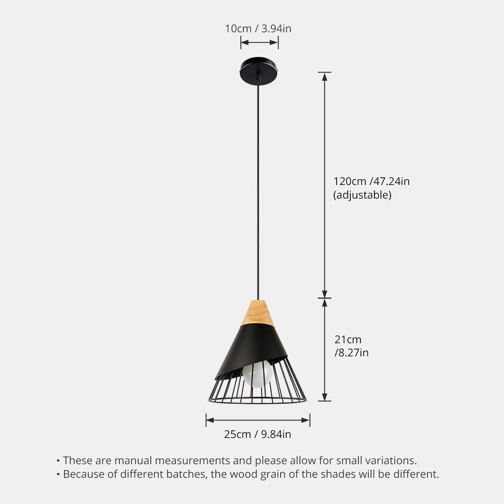 Modern Nordic Style Metal Pendant Hanging Lamp
