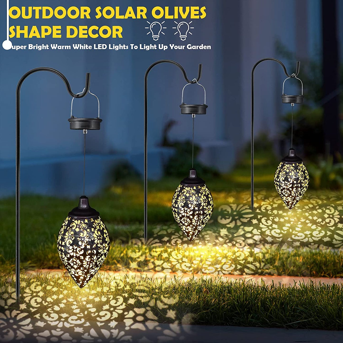 Waterproof Solar Hanging Led Lantern Garden Decoration