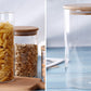 Bamboo Lid Glass Jars for Essential Ingredients