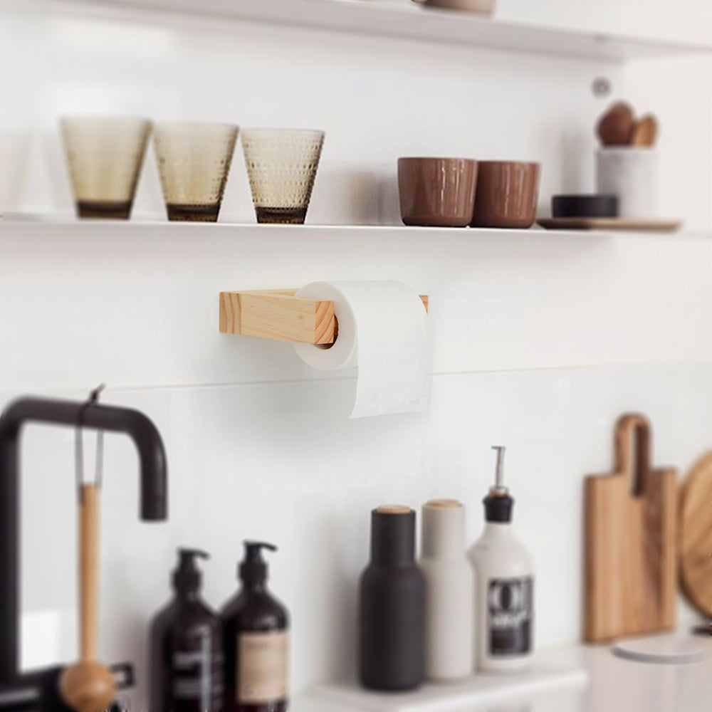 Minimalist Nail-Free Toilet Paper & Tower Holders